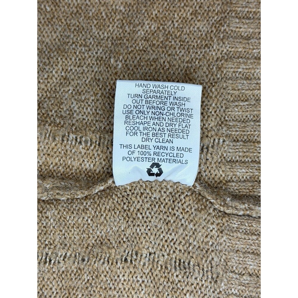 New Olive + Oak Soft Cozy Long Sweater Duster Cardigan Size Medium Pockets Beige - Picture 8 of 8